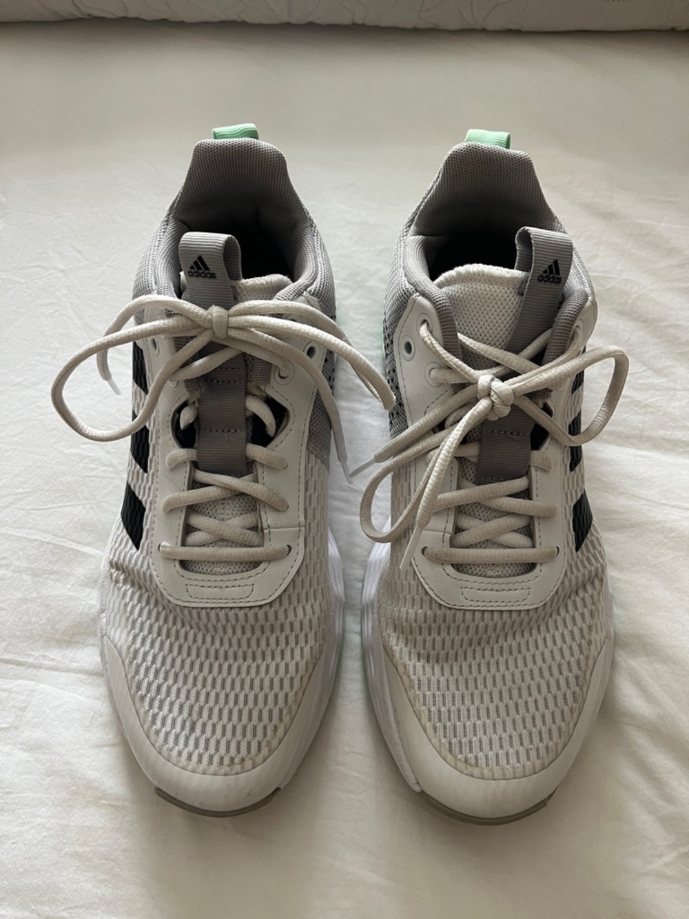 adidas Own the Game Basketball Shoes Gray & White